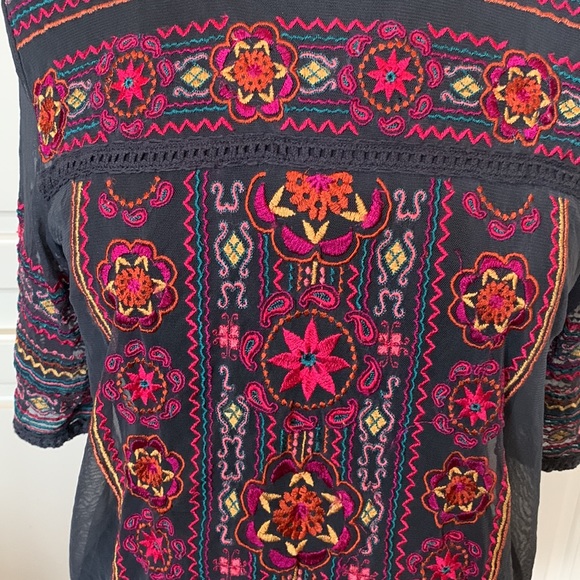 Odd Molly Sheer Embroidered Blouse - Picture 2 of 6